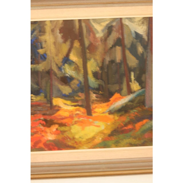 Frans Berg, Pine Forest, 1950s, Oil on Canvas, Framed For Sale - Image 17 of 18