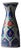 Handmade Ceramic Conical Vase (25cm) – Embossed Dotted Texture & Purple Accents – Elegant Bud Vase For Sale