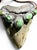 Roie Jaque Navajo Sterling Silver Turquoise Megalodon Tooth Pendant Necklace For Sale - Image 12 of 18