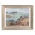 Framed Coastal Acrylic Painting With Boats, Late 20th Century For Sale