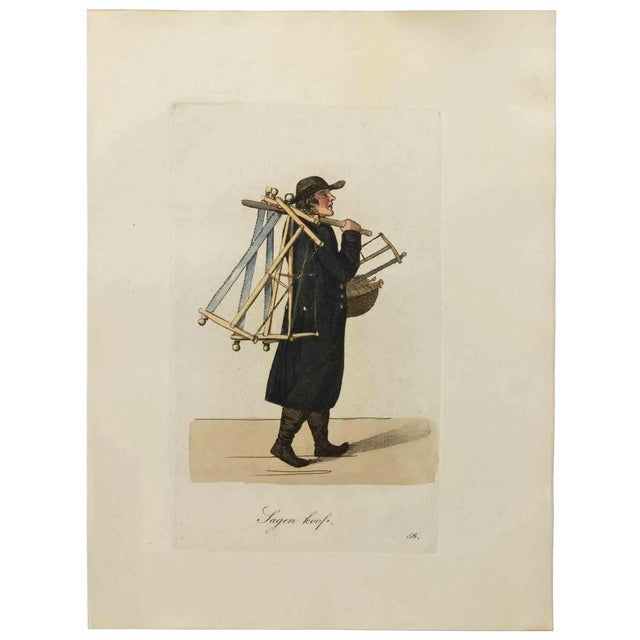 Christoph Suhr, Sagen Koof, Etching, 1808 For Sale