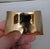 Vintage 1977 Signed Napier Book Piece Goldtone Wavy Cuff Bracelet For Sale - Image 10 of 12