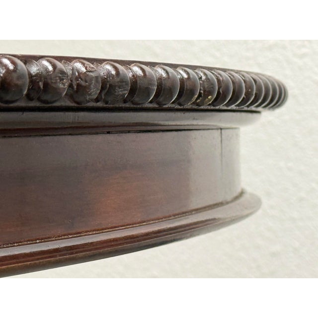 Wood Victorian Mahogany Loo Table, Antique For Sale - Image 7 of 12
