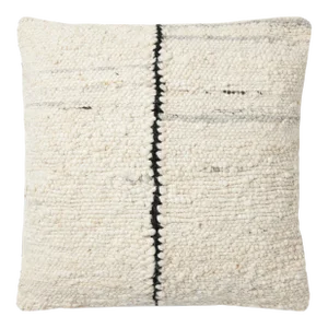 Amber Lewis x Loloi Ivory / Black 22'' x 22'' Cover Only Pillow