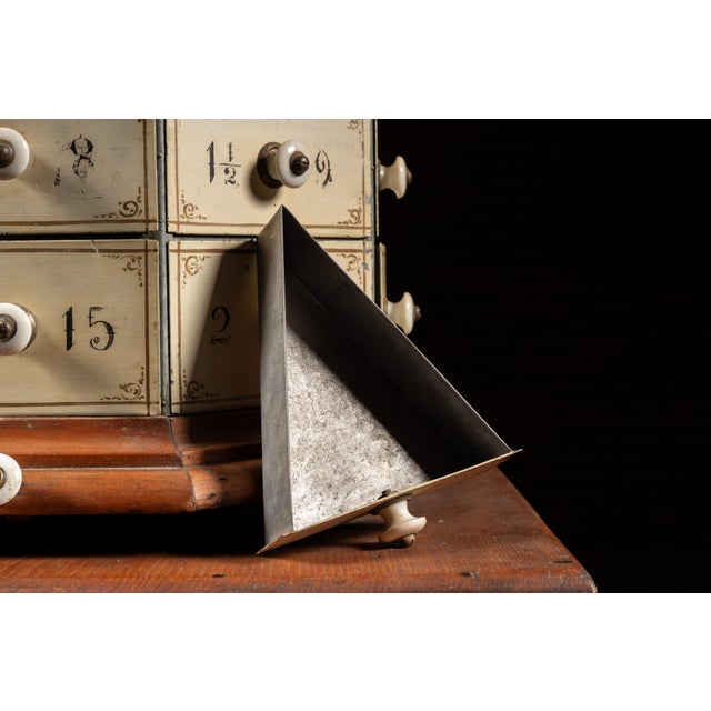 Early 20th Century 72-Drawer Wooden Rotating Parts Cabinet For Sale - Image 10 of 11
