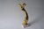 Abstract Brass Musician Sculpture on Travertine Base, 1980s For Sale - Image 3 of 11