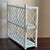 Mid-20th Century White Wicker Hanging Wall Shelf For Sale In Baltimore - Image 6 of 11