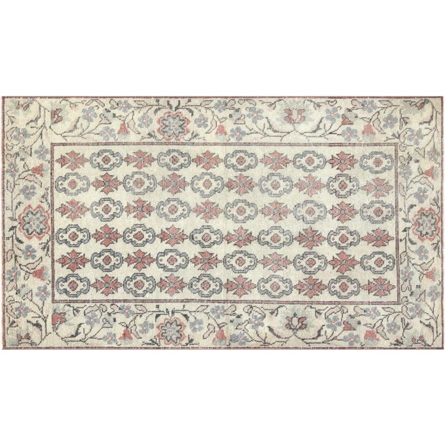 Textile 1960s Turkish Oushak Rug For Sale - Image 7 of 7