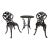 American Cast Iron Rose Garden Bistro Set, Mid-20th Century For Sale