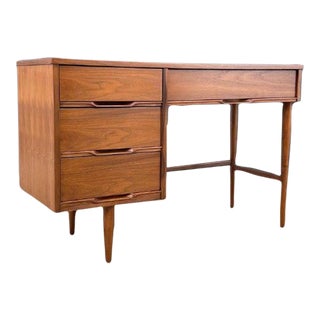 Mid-Century Modern Walnut Writing Desk, Circa 1960s For Sale