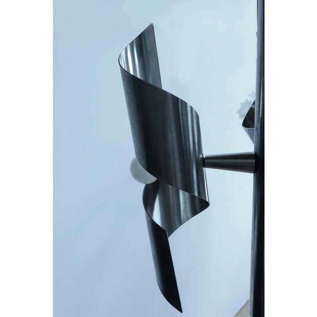 Space Age Stainless Steel Chandelier, 1960s For Sale - Image 7 of 14