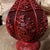 Early 20th Century 12” Chinese Red Carved Lacquer-Style Vase – Floral & Pomegranate Design For Sale - Image 10 of 11
