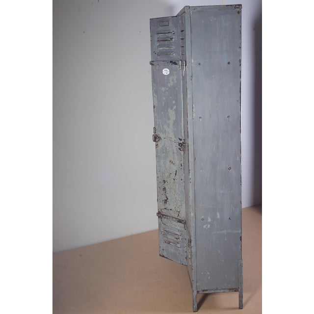 Industrial Four-Door Locker Cabinet, Czechoslovakia, 1960s For Sale - Image 6 of 18