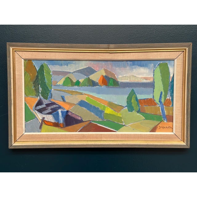 Yngve Andersson, Fractured Horizon, 1960s, Oil on Canvas For Sale - Image 14 of 17