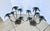 Pair Patinated Tole Metal Palm Tree 5 Arm Candlestick Holders For Sale - Image 15 of 15