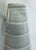 Mid-Century Modern Stylish Gray and Cream Striped Vase For Sale - Image 4 of 5