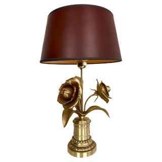 French Regency Gilt Brass Table Lamp by Maison Jansen For Sale