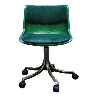 Green Modus Office Chair by Osvaldo Borsani for Tecno, Italy, 1975 For Sale
