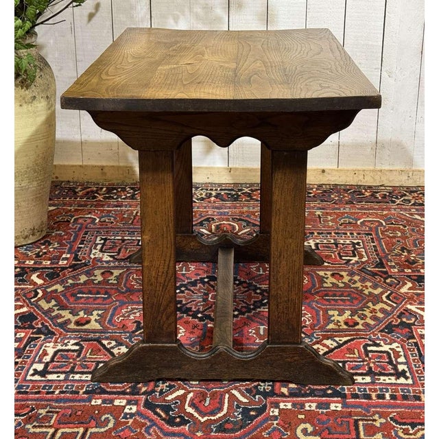 Chestnut Bistro Table, 1950s For Sale - Image 6 of 13