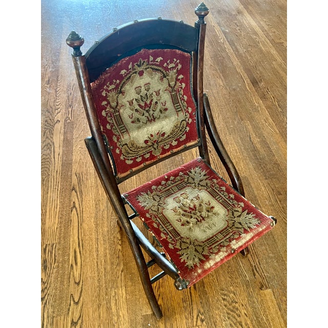 A fascinating piece of early Americana history: an authentic 1860s Civil War-era officer's folding camp chair. Highly...