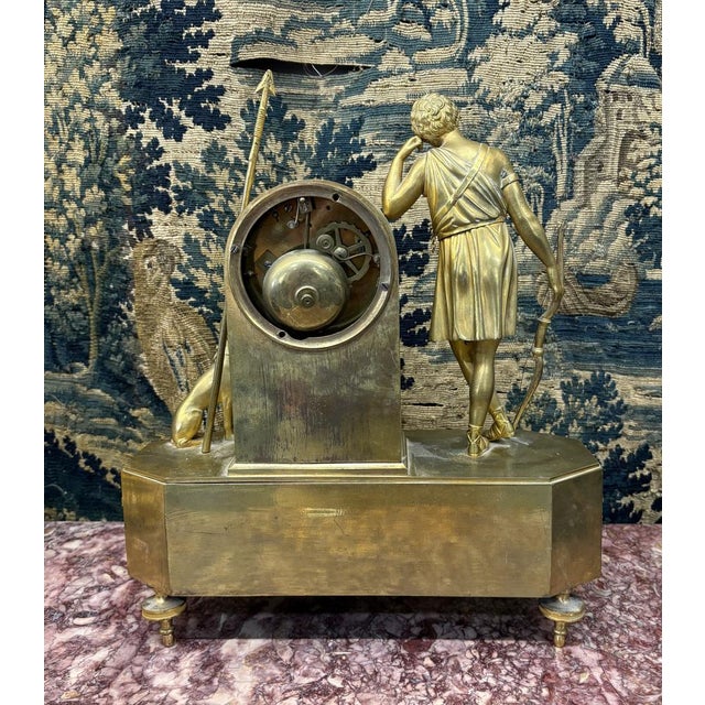 Antique Empire Melancholy Love Pendulum, 1810 For Sale - Image 6 of 8
