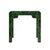 Brand new special order item. Not vintage. The Hannah Emerald Green Burl Wood Parsons Occasional Table brings contemporary...