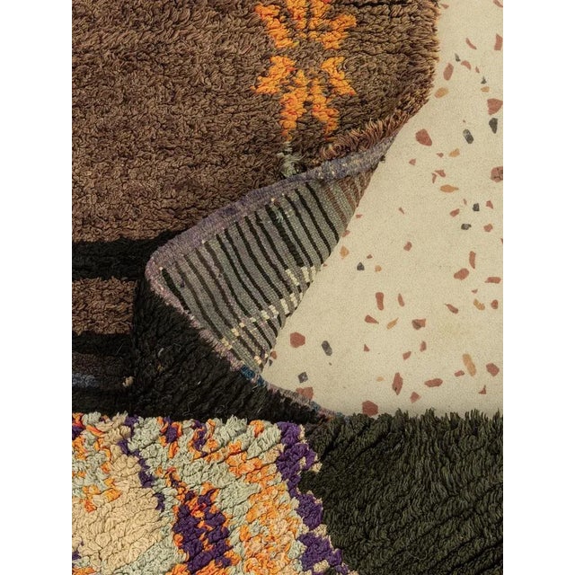 Textile Vintage Azilal Berber Carpet For Sale - Image 7 of 9