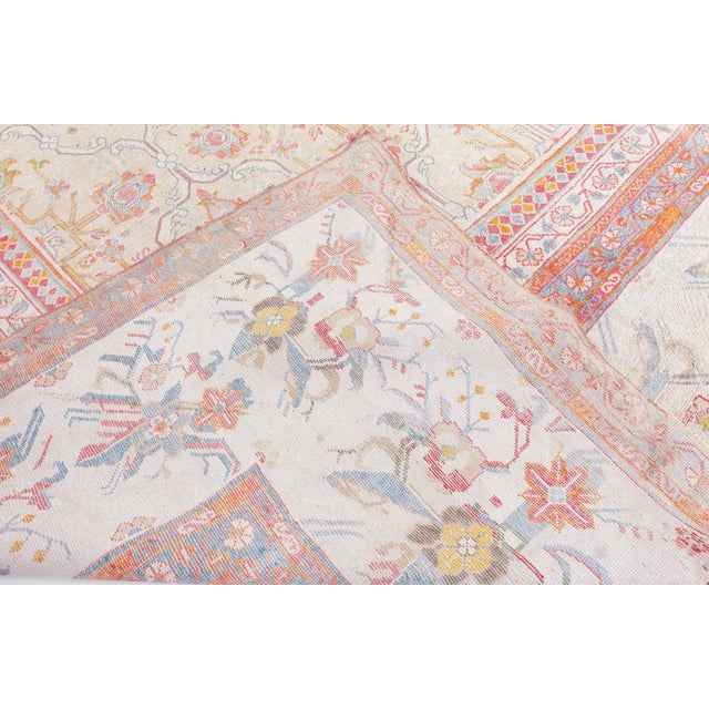 Early 20th Century Cotton Agra Rug For Sale - Image 4 of 9
