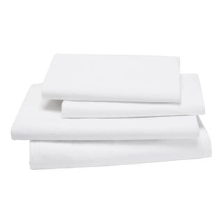 Lorimer Bedding Queen Flat Sheet in White For Sale