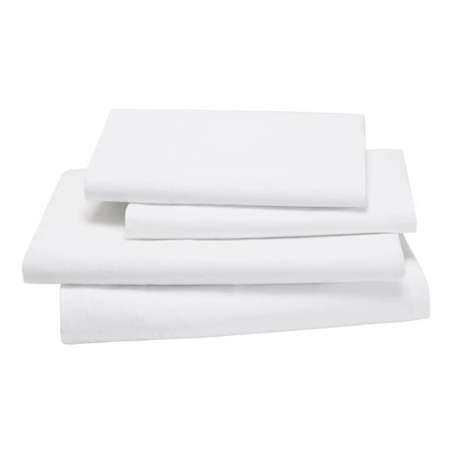 Lorimer Bedding Queen Flat Sheet in White For Sale