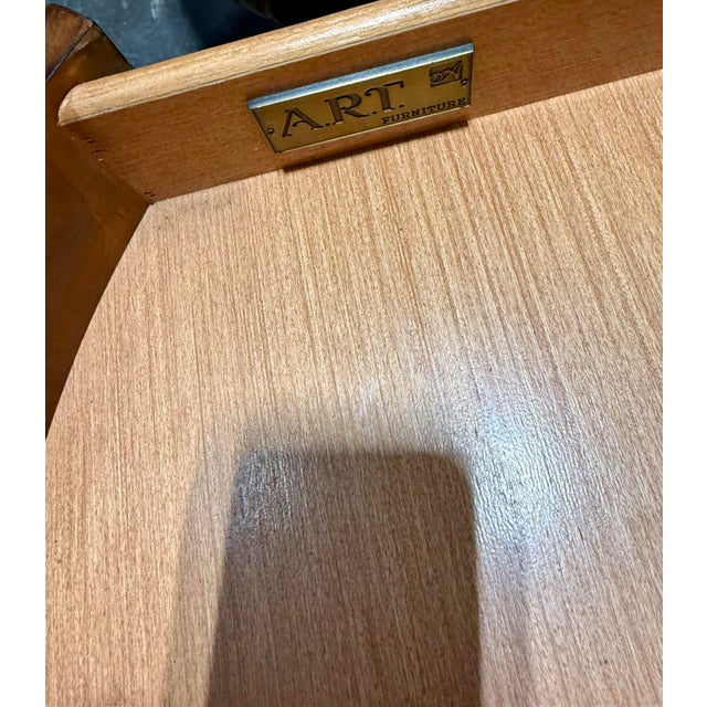 A.r.t. Furniture Co. Round Coffee Table With Two End Tables For Sale - Image 12 of 12