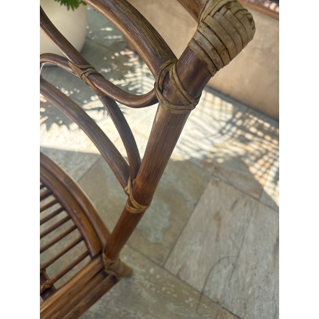 1970s McGuire Bamboo & Rattan Side Chairs (2) For Sale In San Diego - Image 6 of 12