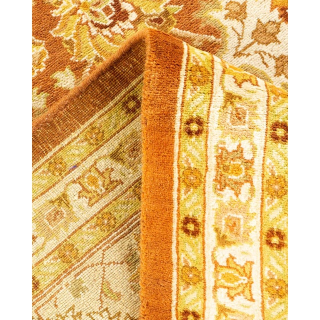 Mogul, One-of-a-Kind Hand-Knotted Area Rug in Brown, 8' 2" x 10' 6" For Sale In New York - Image 6 of 8