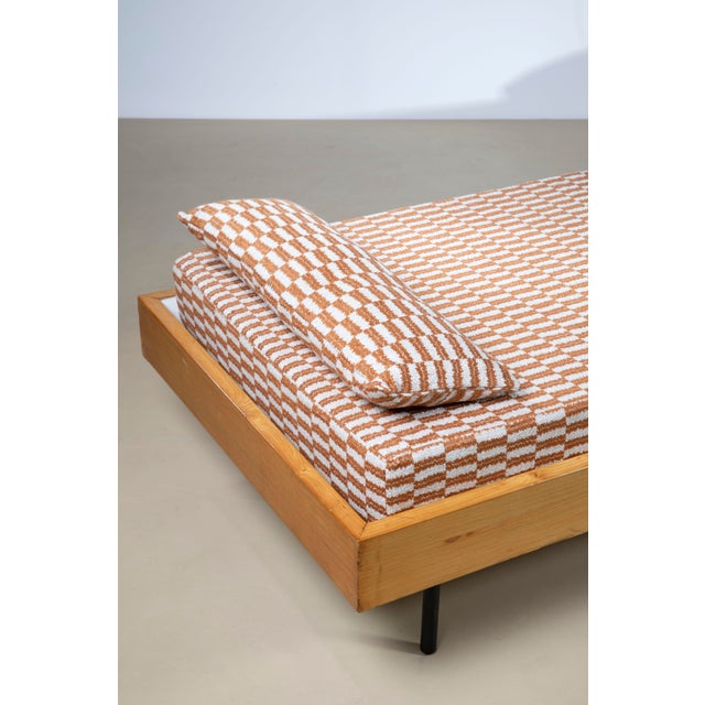 Mid-Century Modern Daybed in Beech and Metal, Italy, 1950s For Sale - Image 4 of 10