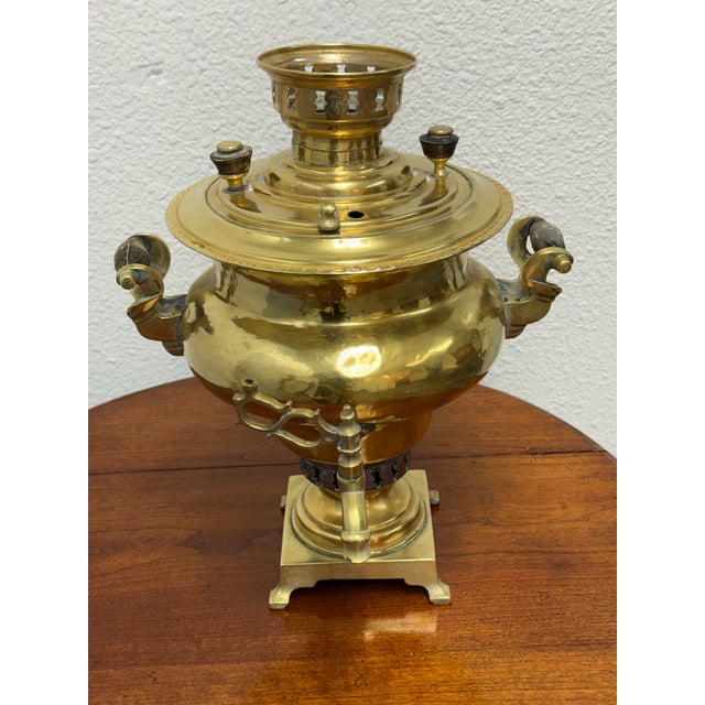Russian Brass Samovar, Antique For Sale In San Francisco - Image 6 of 12