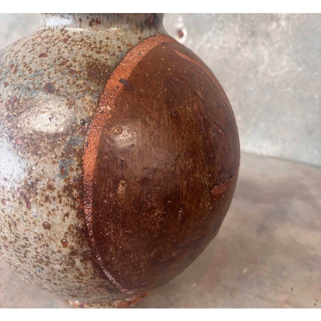 1970s Vintage Tsubo Style Glazed Ceramic Object For Sale - Image 5 of 7