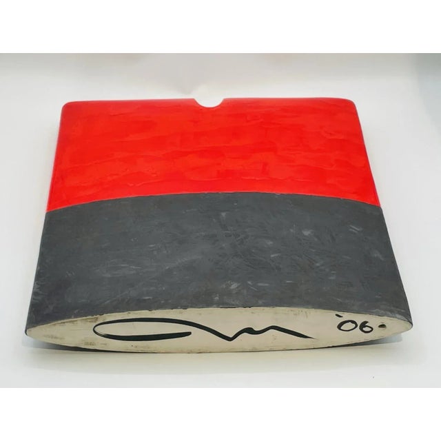 2000s Abstract Ceramic Sculpture of a Kimono, Signed For Sale - Image 11 of 13