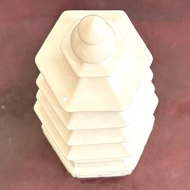 Ceramic Vintage Boho Glazed Ceramic Sculpture For Sale - Image 7 of 7