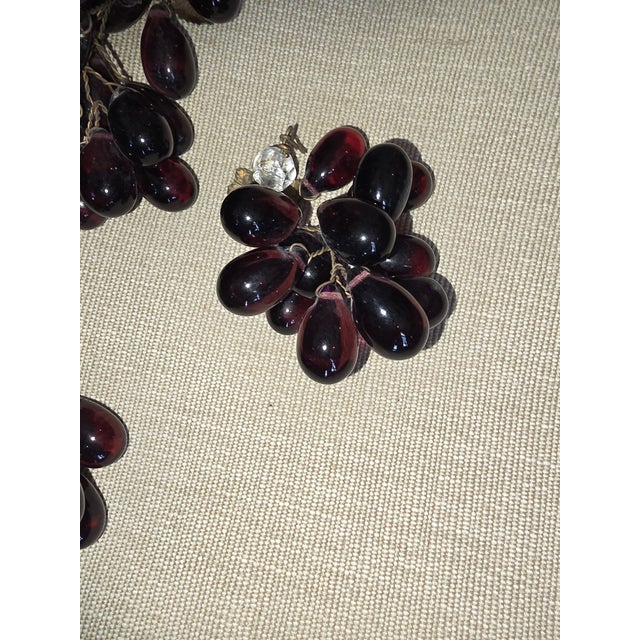 Four Antique Purple Glass Grape Clusters For Sale - Image 11 of 12