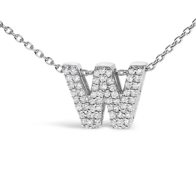 Elegance meets personalized charm in this exquisite pendant, meticulously crafted from radiant 10K white gold with a...