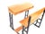Large Wooden School Desk on Wheels with Desk Flap For Sale - Image 4 of 11