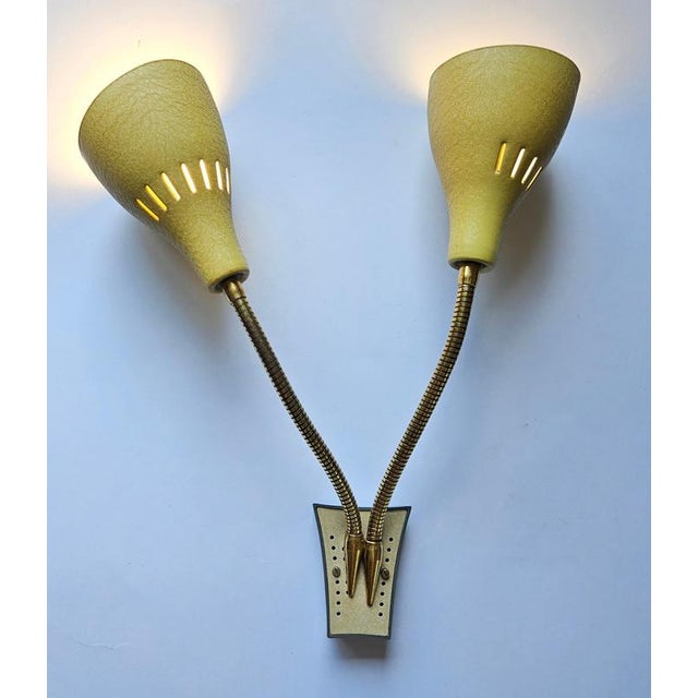 Silver Wall Lamp in the style of Stilnovo, Italy, 1960s For Sale - Image 8 of 13