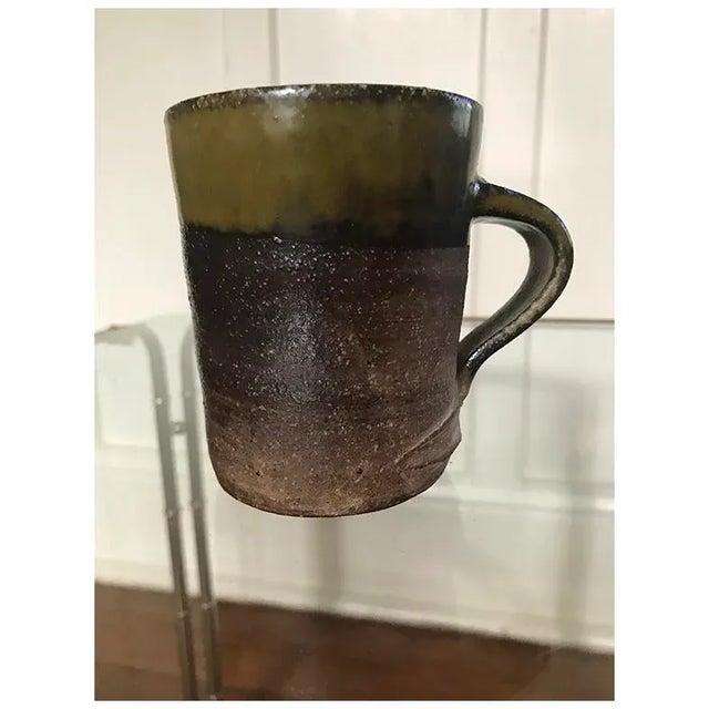 Ceramic Mid-Century Modern Handcrafted Earthenware Pottery Mug For Sale - Image 7 of 8
