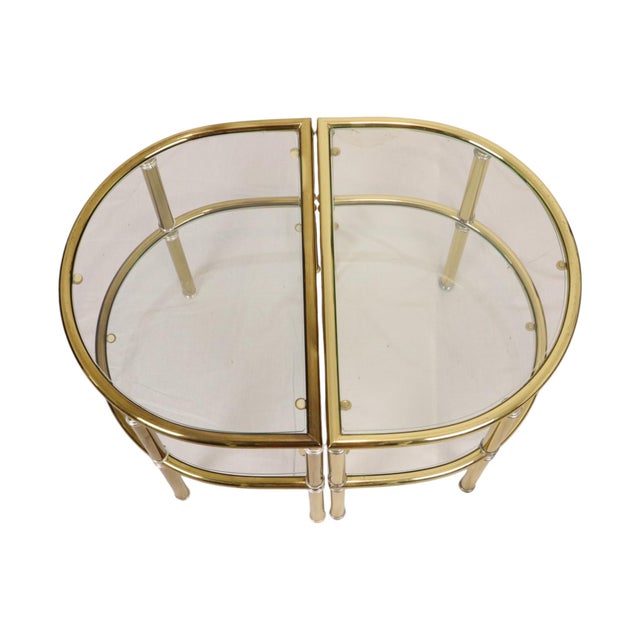 Hollywood Regency Side Tables in Chrome and Smoked Glass, 1970s, Set of 2 For Sale - Image 9 of 18