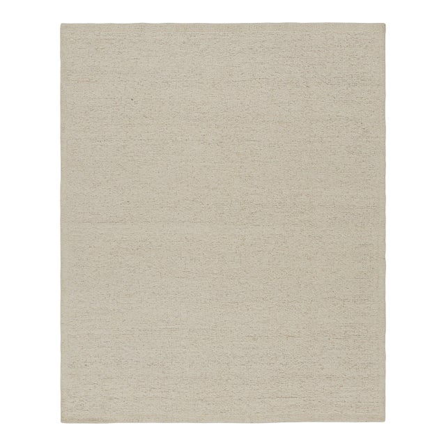 Rug & Kilim’s Contemporary Textural Rug in Tones of Cream and Off-White - 12x16 For Sale