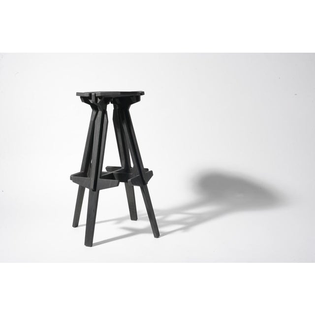 Stack Barstool in Charcoal Black by Konstantin Achkov for Lock For Sale - Image 15 of 15
