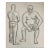 Antique Male Nude From Two Views by James Wilson For Sale