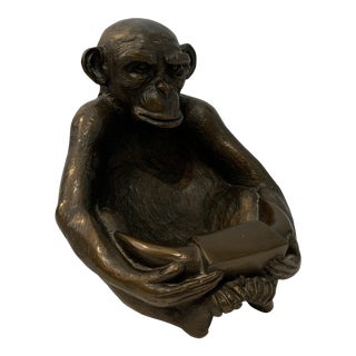 Bronze Monkey Catchall Dish For Sale