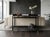 Wood Natural Wood Dark Brown Minimalistic Slim Legs Console Foyer Side Table For Sale - Image 7 of 14