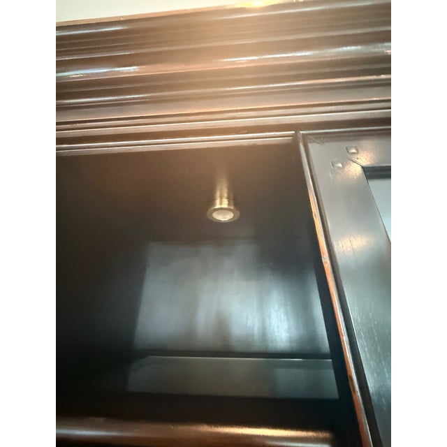 English Two Piece China Cabinet For Sale - Image 11 of 16